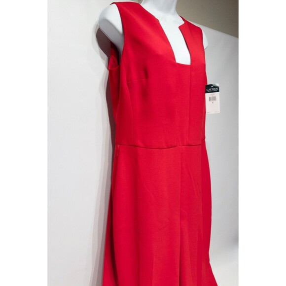 NWT $225 Lauren Ralph Lauren Wide Leg Sleeveless Jumpsuit Romper Women 6 no belt - Picture 3 of 15